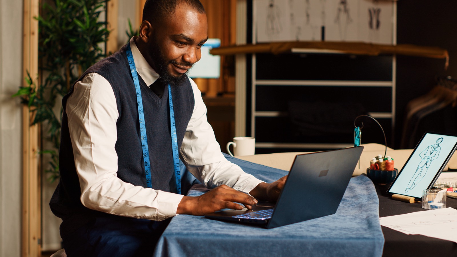 Business team managing customer operations